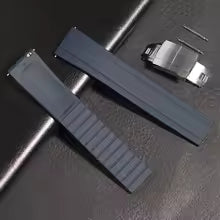 For Rolex Daytona Original Watch Strap FKM Rubber Watch Band with Quick Release Folding Buckle 20mm 22mm Cut To Size Watch Strap